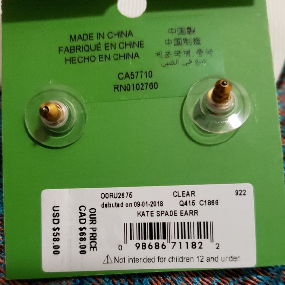 LAST DAY! NWT! KATE SPADE DOUBLE DROP EARRINGS - Picture 3 of 4